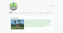 Desktop Screenshot of goodtimegolf.com
